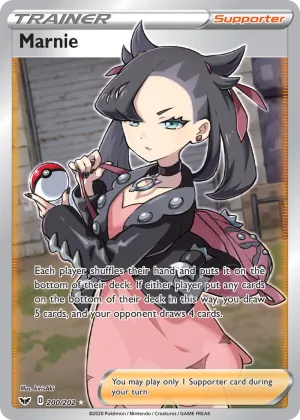 Marnie Pokémon Sword & Shield #200 Holo