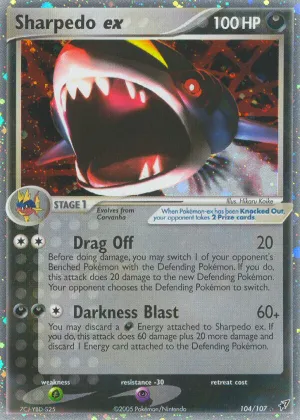 Sharpedo ex Pokémon Deoxys #104 Holo