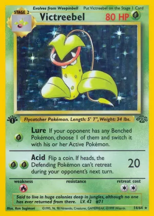 Victreebel Pokémon Jungle #14 1st Edition Holo