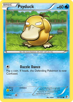 Psyduck Pokémon Boundaries Crossed #32 Reverse Holo