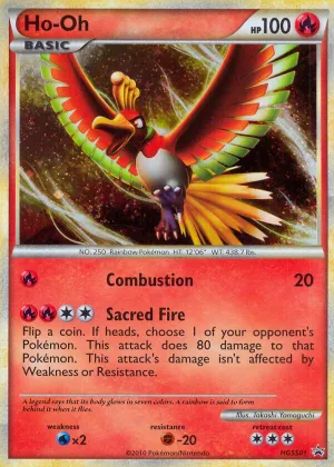 Ho-Oh Pokémon HGSS Black Star Promos #HGSS01 Holo