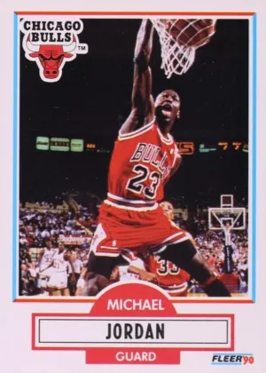 Michael Jordan 1990 Fleer Basketball #26