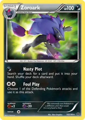 Zoroark Pokémon Next Destinies #102 Holo