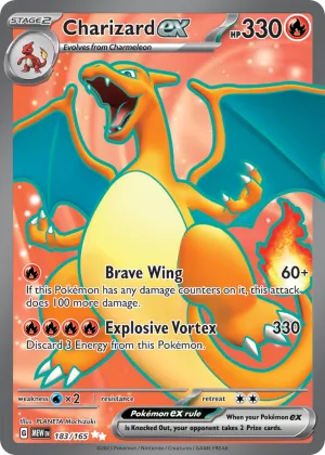 Charizard ex Pokémon 151 #183 Holo