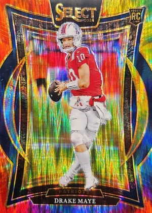 Drake Maye 2024 Panini Select Concourse Football Tie-Dye #27