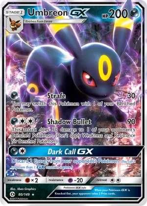 Umbreon-GX Pokémon Sun & Moon #80 Holo