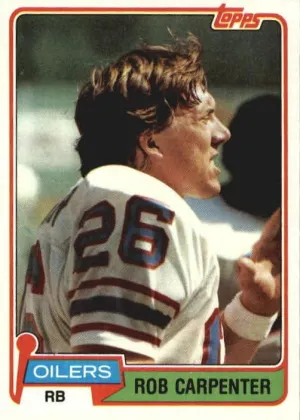 Rob Carpenter 1981 Topps Football #231