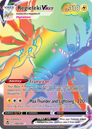 Regieleki VMAX Pokémon Silver Tempest #198 Holo