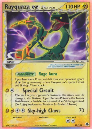 Rayquaza ex δ Pokémon Dragon Frontiers #97 Holo