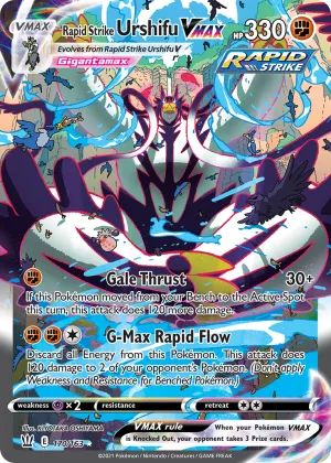 Rapid Strike Urshifu VMAX Pokémon Battle Styles #170 Holo