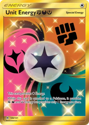 Unit Energy FightingDarknessFairy Pokémon Forbidden Light #146 Holo