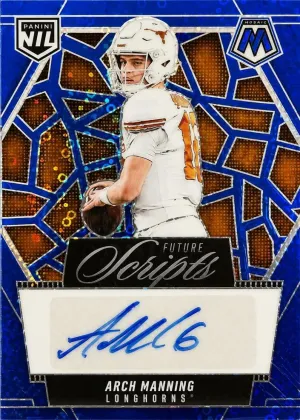 Arch Manning 2025 Panini Mosaic Future Scripts Football No Huddle Blue #FSC-AMG