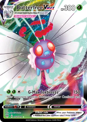 Butterfree VMAX Pokémon Darkness Ablaze #2 Holo