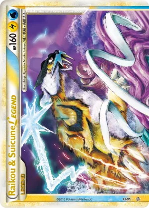 Raikou & Suicune LEGEND Pokémon HS—Unleashed #92 Holo
