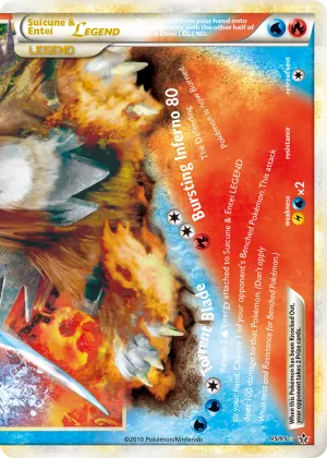 Suicune & Entei LEGEND Pokémon HS—Unleashed #95 Holo