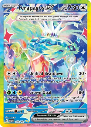 Terapagos ex Pokémon Prismatic Evolutions #169 Holo