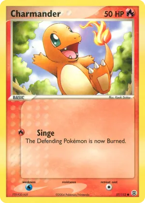 Charmander Pokémon FireRed & LeafGreen #57 Reverse Holo