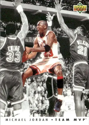 Michael Jordan 1992 Upper Deck Team MVPs Basketball #TM5
