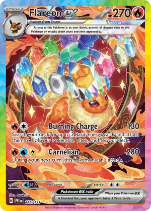Flareon ex Pokémon Prismatic Evolutions #146 Holo
