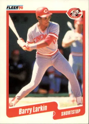 Barry Larkin 1990 Fleer Baseball #423