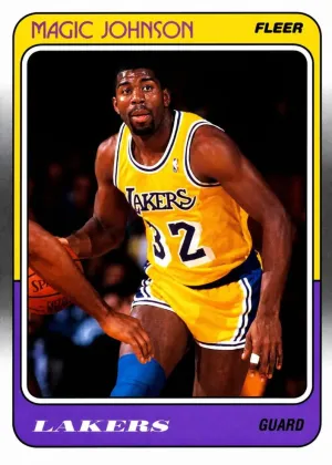 Magic Johnson 1988 Fleer Basketball #67
