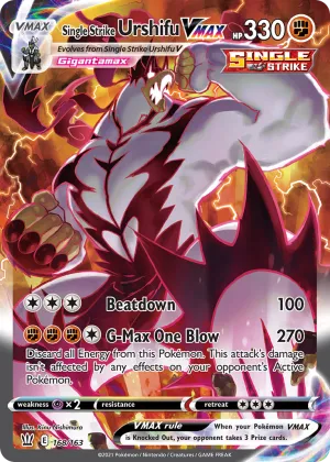 Single Strike Urshifu VMAX Pokémon Battle Styles #168 Holo