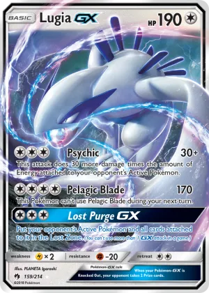 Lugia-GX Pokémon Lost Thunder #159 Holo