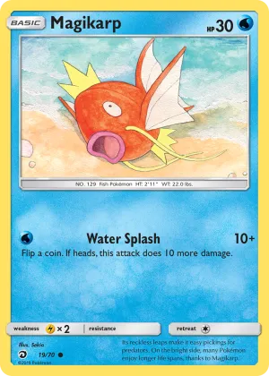 Magikarp Pokémon Dragon Majesty #19 Reverse Holo