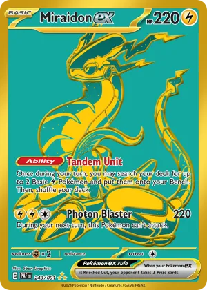 Miraidon ex Pokémon Paldean Fates #243 Holo