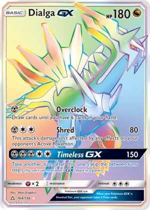 Dialga-GX Pokémon Ultra Prism #164 Holo