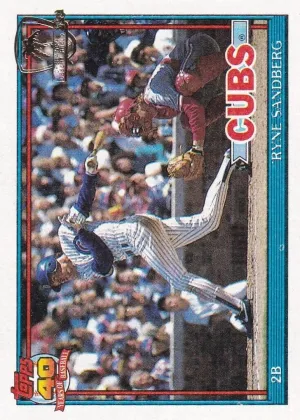 Ryne Sandberg 1991 Topps Desert Shield Baseball #740