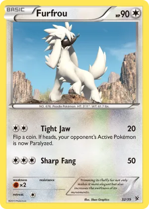 Furfrou Pokémon Kalos Starter Set #32