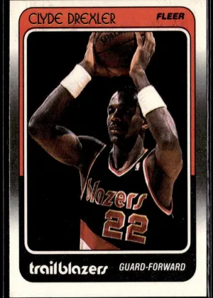 Clyde Drexler 1988 Fleer Basketball #92