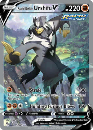 Rapid Strike Urshifu V Pokémon Battle Styles #153 Holo