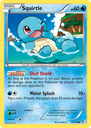 Squirtle Pokémon Boundaries Crossed #29 Reverse Holo