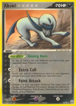 Absol Pokémon Legend Maker #15 Reverse Holo