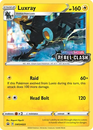 Luxray Pokémon SWSH Black Star Promos #SWSH023 Holo