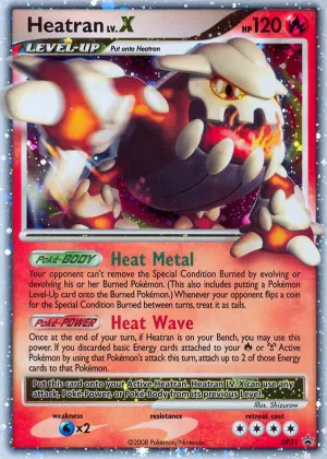 Heatran LV.X Pokémon DP Black Star Promos #DP31 Holo