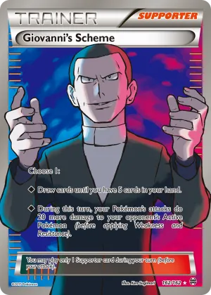 Giovanni's Scheme Pokémon BREAKthrough #162 Holo