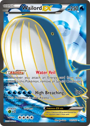 Wailord-EX Pokémon Primal Clash #147 Holo
