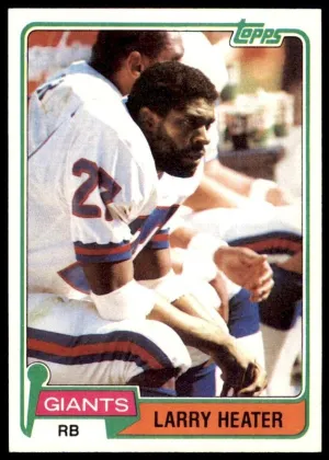 Larry Heater 1981 Topps Football #309