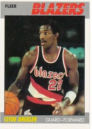 Clyde Drexler 1987 Fleer Basketball Basketball #30