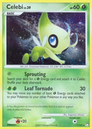 Celebi Pokémon Mysterious Treasures #7 Holo