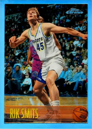 Rik Smits 1996 Topps Chrome Basketball Refractor #10