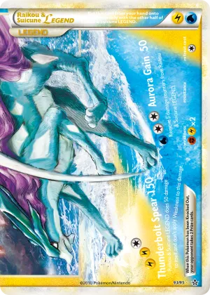 Raikou & Suicune LEGEND Pokémon HS—Unleashed #93 Holo