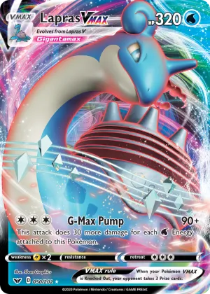 Lapras VMAX Pokémon Sword & Shield #50 Holo
