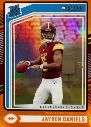 Jayden Daniels 2024 Panini Donruss Football Jersey Number #389
