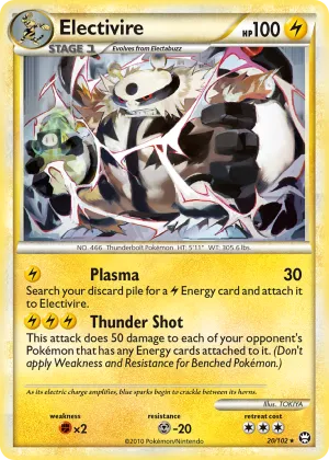 Electivire Pokémon HS—Triumphant #20 Reverse Holo
