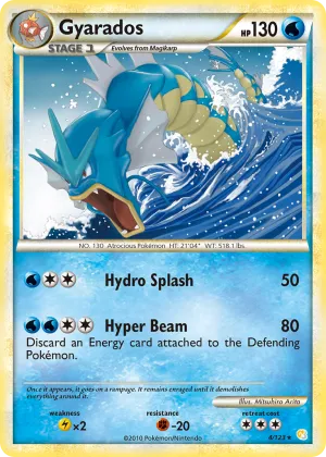 Gyarados Pokémon HeartGold & SoulSilver #4 Holo