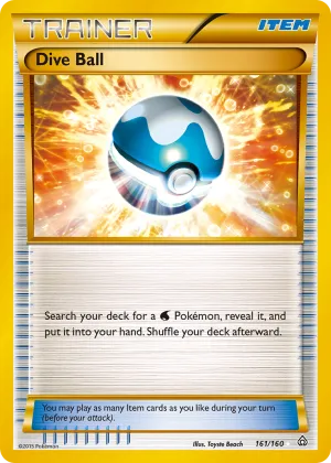 Dive Ball Pokémon Primal Clash #161 Holo